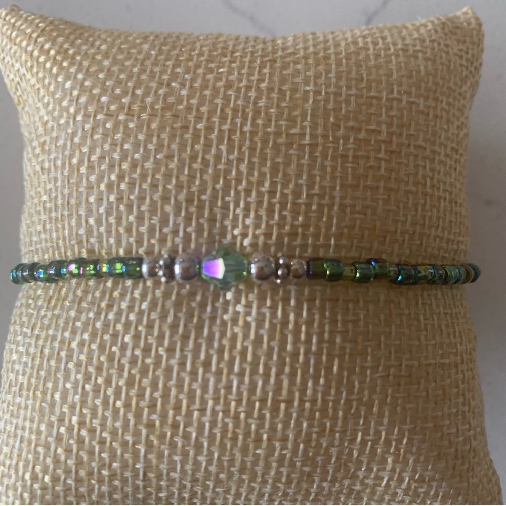 Unique Sterling Silver Beaded Bracelet by LIZZdezigns